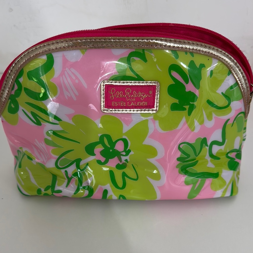 Lilly Pulitzer Estée Lauder Floral Cosmetic Bag